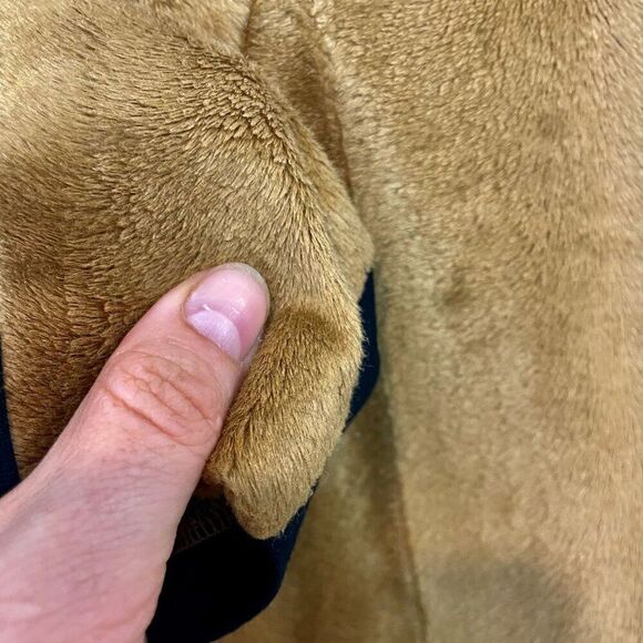 Vanilia Faux Fur Colorblock Ponte Sheath Dress sz S - Picture 4 of 13